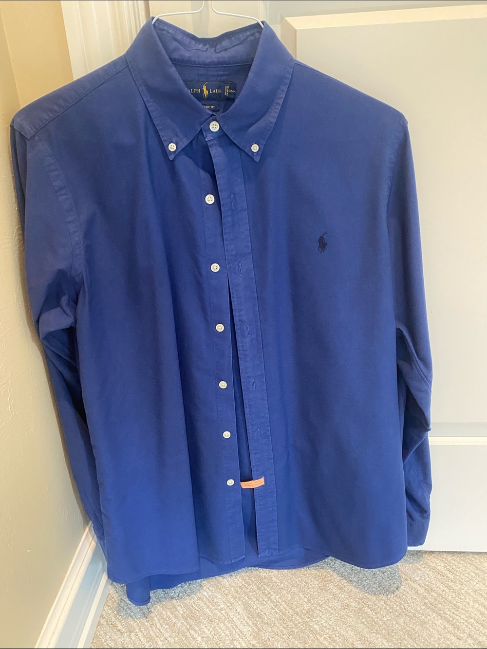 Polo Ralph Lauren, royal blue, button-down shirt - men’s medium